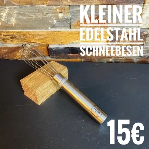 Kleiner Edelstahl Schneebesen 19cm lang